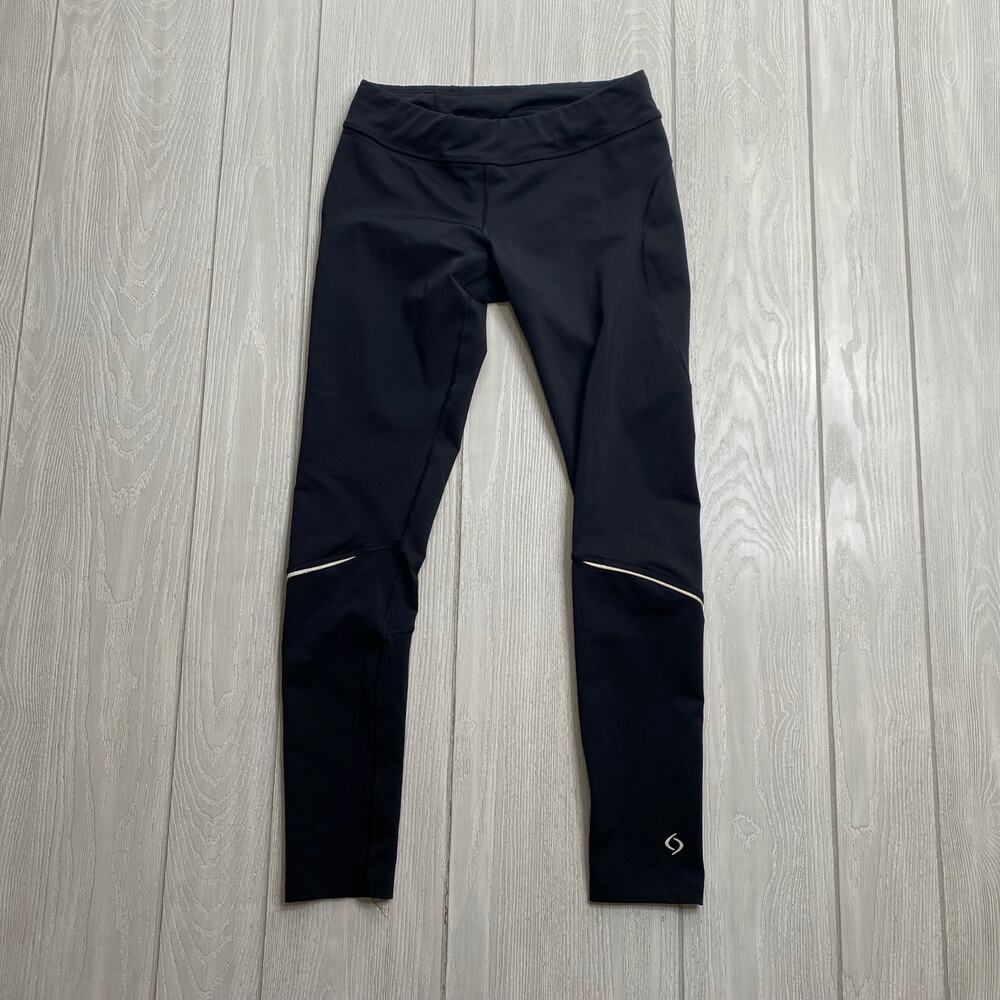 Moving Comfort Black Reflective Leggings Size Small Style 300415